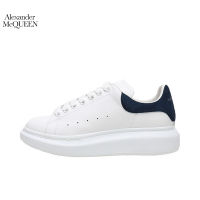 [กล่องเดิม] Alexander McQueen รองเท้าผ้าใบ รองเท้าผ้าใบ รองเท้าวิ่งผู้ชายและผู้หญิง - หางสีน้ำเงิน