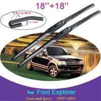 สำหรับ Ford Explorer 19997 1998 1999 2000 2002 2001 Wiper Karet หิมะขูดที่ปัดน้ำฝนกระจกหน้าด้านหน้าสติ๊กเกอร์ตกแต่งรถยนต์