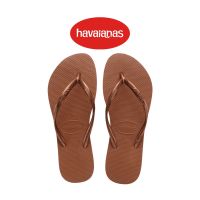 HAVAIANAS รองเท้าแตะผู้หญิง Slim Flip Flops - Rust/Metallic Copper รุ่น 40000309385BRXX (รองเท้าแตะ รองเท้าผู้หญิง รองเท้าแตะหญิง)