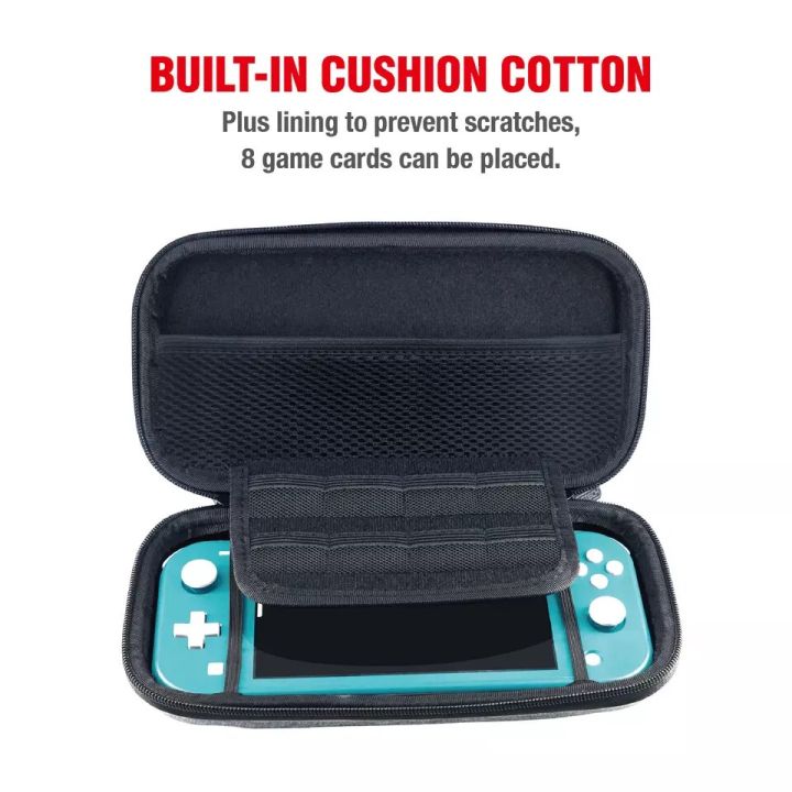 gp-306-portable-eva-storage-bag-for-nintend-switch-lite-console-carrying-case-with-8-game-card-slot-handbag