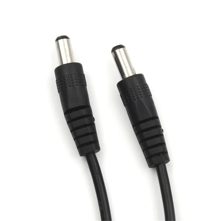 DC Power Adapter Cable – Converts 5.5mm X 2.5mm Male Plug To 5.5mm X 2.1mm Male