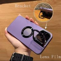 ❁✥ↂ 【Bracket lens film/Matte PC hard case】เคส compatible for iPhone 14 pro 13 pro max case