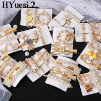 【CC】▧  3pcs/Set Hair Pin Metal Pearls Bridal Barrettes Headwear