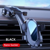 ZD-W2 Sucker Black Dashboard Car Phone Holder Cellphone Mount Stand 360 Rotation Air Vent GPS Bracket For Iphone 13 12 Samsung Phone Holders In Car