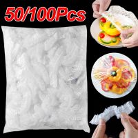 【DT】 hot  100pcs Disposable Food Cover Plastic Fruit Vegetable Bag Elastic Wrap Food Lid Bowl Dish Covers Kitchen Wrap Seal Stretch Caps