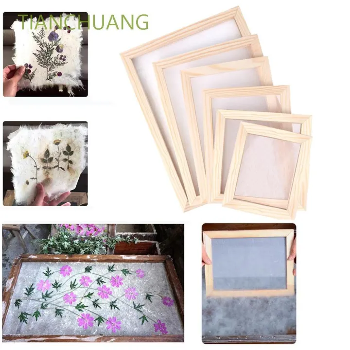 TIANCHUANG DIY Paper Making Screen Ancient Mould Screen Frame Screen