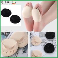 QIZUI ผู้หญิง การนวด บรรเทาความเจ็บปวด ห้านิ้วเท้า แผ่นรองฝ่าเท้า ครึ่ง Insoles แผ่นรองนิ้วเท้า