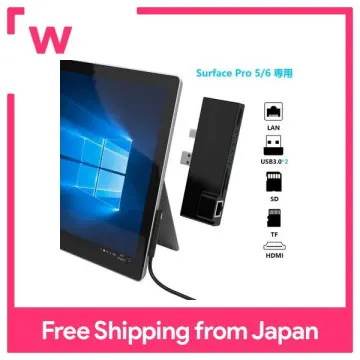 Surface Pro 4/Pro 5/Pro 6 Docking Station USB Hub USB 3.0 Hub Adapter, SD &  TF/Micro SD Memory Card Reader, 4K HDMI Port Converter Accessories for