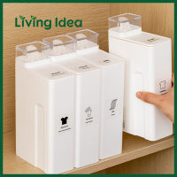 Living Idea ขวดใส่น้ำยาซักผ้า ขวดใส่น้ำยาปรับผ้านุ่ม ขวดรีฟิลสำหรับเติมน้ำยา ขนาดกระทัดรัด 1000 ml ✿ สินค้าพร้อมส่ง✿