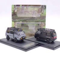 ออโต้บอทโมเดล1:64 Mitsubishi Delica 4X4รถตู้รถตู้ของเล่นหล่อจากเหล็กรถขนาดเล็กงานอดิเรกของขวัญสะสม