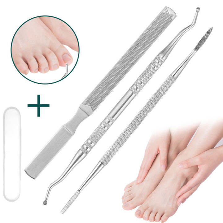 3ชิ้น-เซ็ต-professional-คู่ด้าน-ingrown-ที่ยกเล็บแฟ้มทำเล็บมือดูแลเท้าเครื่องมือแก้ไขเล็บ-care