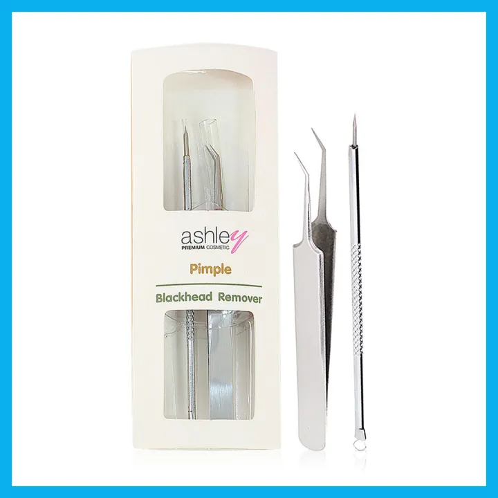 ashley-pimple-blackhead-remover-set-2-items-แอชลี่ย์-เซทอุปกรณ์สำหรับกดสิว