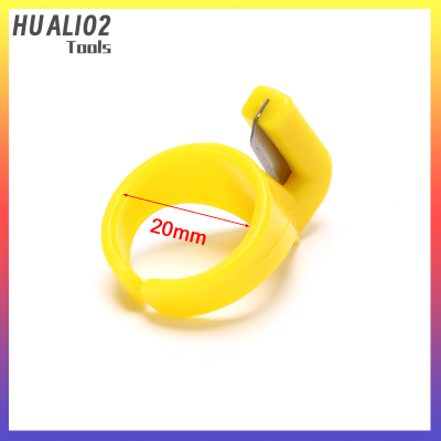 แหวนเย็บผ้าปลอกนิ้วพลาสติก HUALI02มีดที่ตัดด้ายเครื่องมือลูกปัดหัตถกรรม