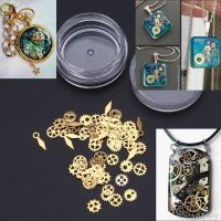 【⊕Good quality⊕】 koujie626959 120ชิ้นผสม Steampunk Cogs นาฬิการูปเฟือง Charm Uv กรอบเครื่องประดับเรซิน Diy A07 20 Dropship