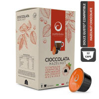 Punto Italia Espresso ช็อกโกแลตแคปซูล HAZELNUT CHOCOLATE สำหรับเครื่อง DOLCE GUSTO® (12 แคปซูล)