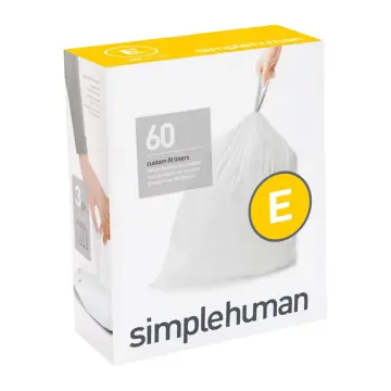 simplehuman Code H Custom Fit Liners (30-35L) - 60pcs (3pk x 20