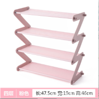 2021Simple assembly shoe rack dormitory bedroom Z shoe rack shelf corridor save space shoe rack dormitory room organizer