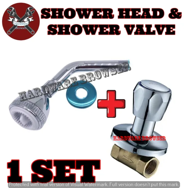 0512+0706 SHOWER HEAD AND SHOWER VALVE SET Lazada PH