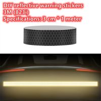 3M Black Tape Reflective Tape Sticker Diamond Grade Adhesive Safety Mark Warning Tape Bike Automobiles Motorcycle Car Styling