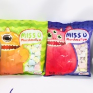 Kẹo Bông Marshmallow MISS U Trắng Nhiều Màu Gói 250g