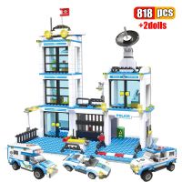 City Police Station Building Blocks SWAT Vehicle Command Creative Model DIY Bricks Truck Car Educational Toys For Children Boys Building Sets