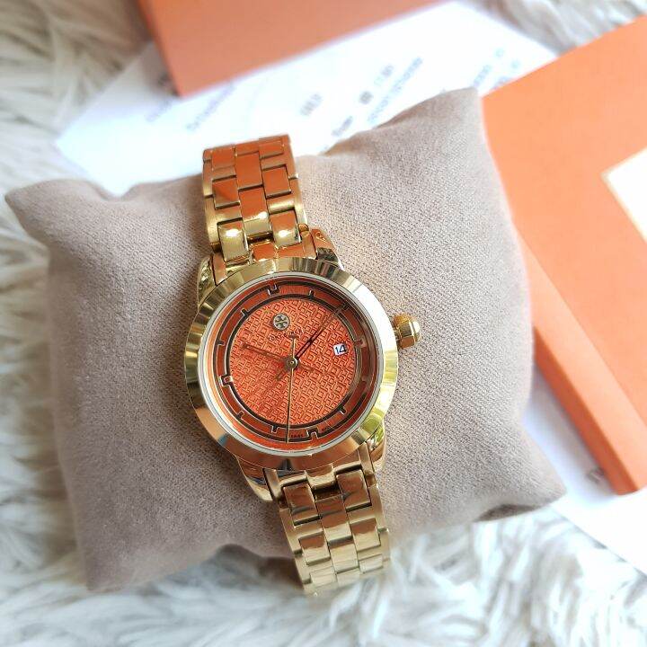 Tory burch deals orange watch