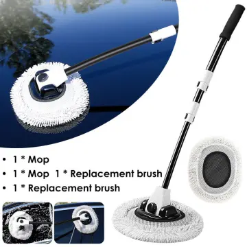 2022 Newest Car Cleaning Brush Car Wash Brush Telescoping Long Handle  Cleaning Mop Chenille Broom Car Cleaning Tool Kit