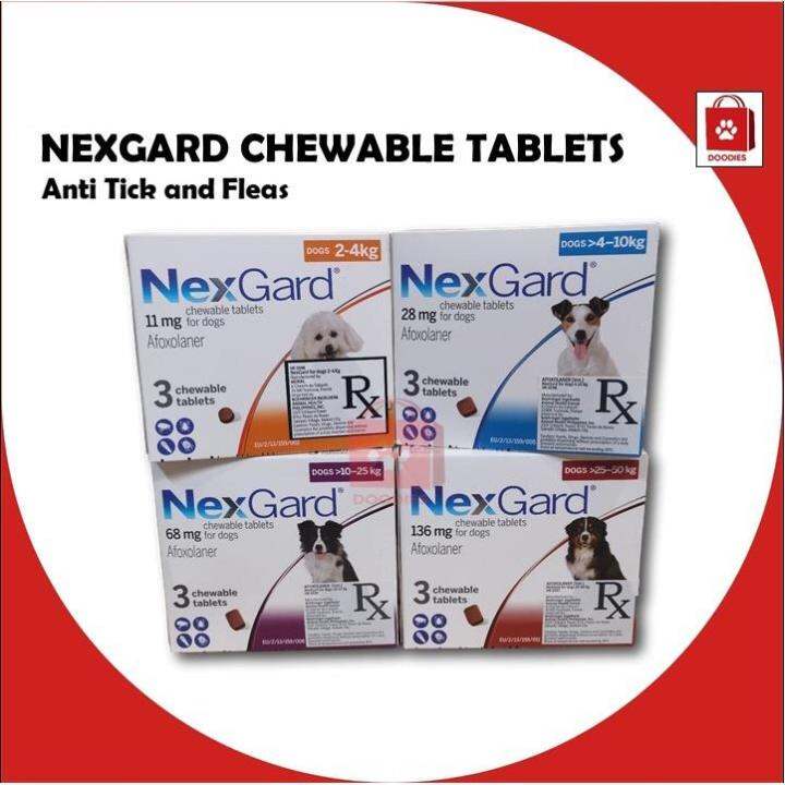 Nexgard Anti Tick and Fleas Chewable for Dogs Lazada PH