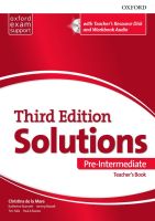 Bundanjai (หนังสือเรียนภาษาอังกฤษ Oxford) Solutions 3rd ED Pre Intermediate Essentials Teacher s Book and Resource Disc Pack (P)