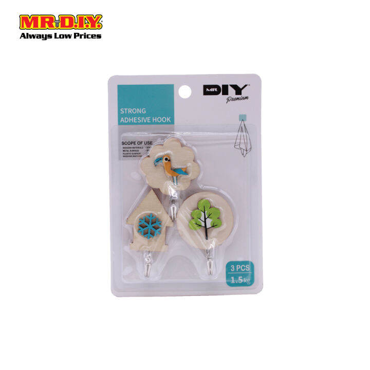 (MR.DIY) Adhesive Hook Lazada