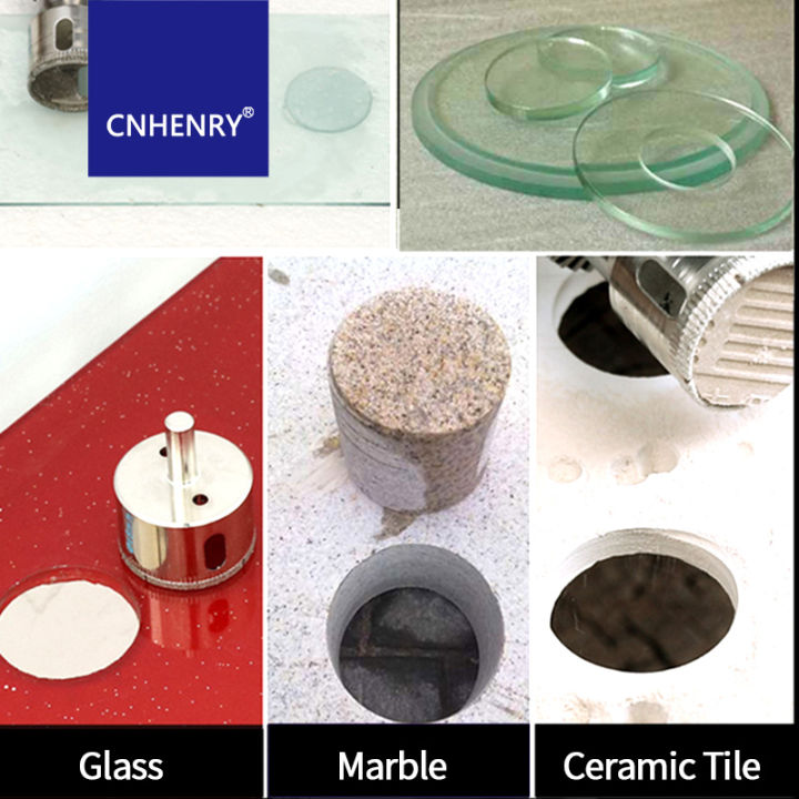 ดอกสว่านเคลือบเพชร-bit-core-hole-saw-set-round-drilling-bits-สําหรับกระเบื้องแก้วเซรามิกแก้ว-20mm-50mm-100mm-160mm-glass-hole-saw