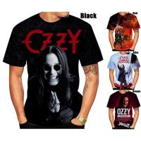 2023ฤดูร้อนใหม่ล่าสุดผู้หญิงผู้ชายเด็ก Ozzy Osbourne 3D พิมพ์เสื้อยืด