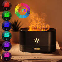 Dragonpad Usb Mini Humidifier 250Ml ถังเก็บน้ำจำลอง Flame Night Light Aroma Diffuser สำหรับ Home Office Bedroom