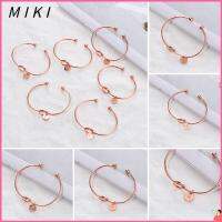 เครื่องประดับผู้หญิง MIKI เปิด A-Z 26กำไลข้อมือแฟชั่นกำไลที่เรียบง่ายเสน่ห์เริ่มต้น