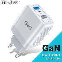 Hjghfhf TIDOVE 65W USB ชาร์จ GaN สำหรับ MacBook ชาร์จเร็ว Type C iPhone