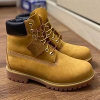 【 IN  STOCK】New Mdr*bataxClassic Yellow Boots Outdoor Work Wear Martin Boots High Top Boots Bumblebee Martin Boots Women