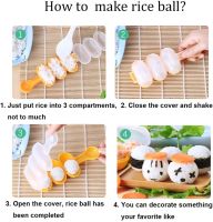 Limited Time Discounts Rice Ball Molds DIY Rice Baller Shakers With Rice Paddle Sushi Roll Maker Lh Maker Mould Onigiri Mold Food Decor For Kids