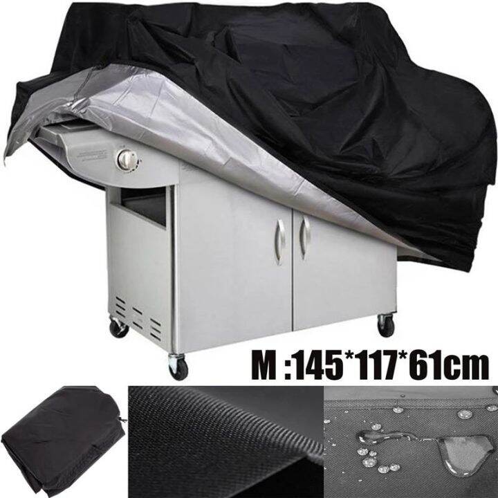 bbq-cover-outdoor-dust-waterproof-heavy-duty-grill-cover-rain-outdoor-barbecue-round-black-bbq-grill-cover