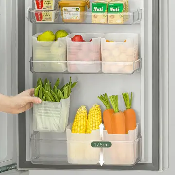 6pcs Refrigerator Side Storage Box Preservation Fridge Organizer