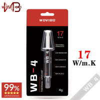 Wovibo จาระบีความร้อนวางผสมซิลิโคน WB-4 WB 4 4กรัม2กรัม17วัตต์เมตร-K สำหรับซีพียู GPU เครื่องพิมพ์ฮีทซิงค์ระบายความร้อนคูลเลอร์ความร้อนวาง