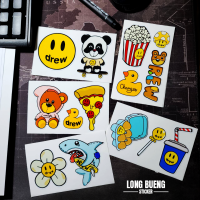 (สุดคุ้ม14ชิ้น) สติกเกอร์ Drew สติกเกอร์ติดรถ Stickerยิ้ม สติกเกอร์ตกแต่ง สติ๊กเกอร์กันน้ำได้ สีสดใส ภาพคมชัด