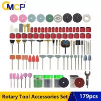 CMCP 179pcs  Electric Mini Drill Kit  Abrasive Rotary Tool Accessories Set For Dremel Sanding Polishing Cutting Engraving Heads Cleaning Tools