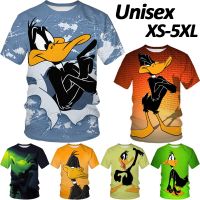 2023 NEWMen S เสื้อยืด Daffy Duck เสื้อยืดแขนสั้น Fun Designs Casual Tops เสื้อยืดผู้ชายเสื้อยืด