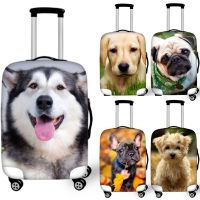 FORUDESIGNS Travel Luggage Cover Cute Husky Dog Print 18-32 inch Travel Case Cover Dust Elastic Dustproof Suitcase Covers B