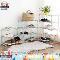 ชั้นวางรองเท้า ชั้นเก็บรองเท้า ชั้นวางรองเท้าสแตนเลส SHOE RACK ที่วางรองเท้า 3/4ชั้น มีให้เลือก 2 แบบ