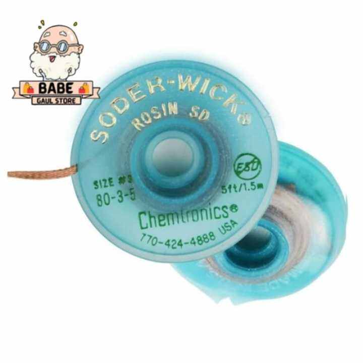 SOLDER WICK CHEMTRONIC ROSIN SD 18025 USA ORIGINAL Lazada Indonesia