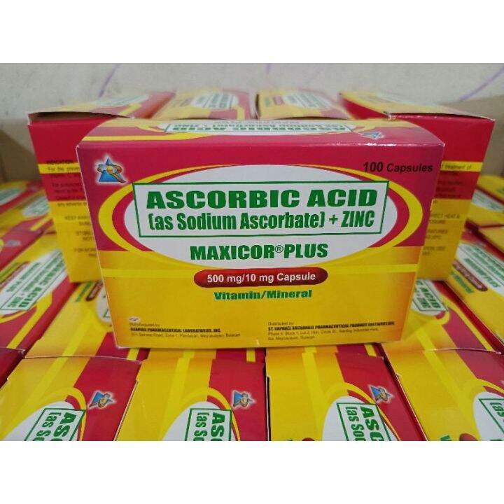 Maxicor Plus Zinc Ascorbic acid (as sodium ascorbate) Zinc Lazada PH