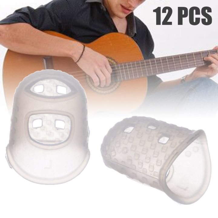 12pcs-set-silicone-finger-guards-guitar-fingertip-protectors-for-ukulele-guitar-against-the-press-finger-ballad-guitar-parts