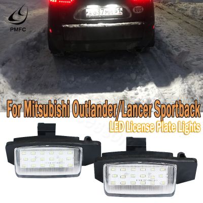 โคมไฟหมายเลขป้ายทะเบียนรถ LED PMFC สำหรับมิตซูบิชิ OUTLANDER XL(CW) 2006-2012สำหรับ Lancer Sportback 2008 ~ 2012