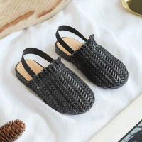 2021 Summer Fashion Childrens Rattan Woven Sandals Girls Flat Casual In The Kids Home Footwear Baby Girl Sandals